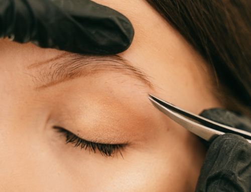 What is eyebrow feathering?