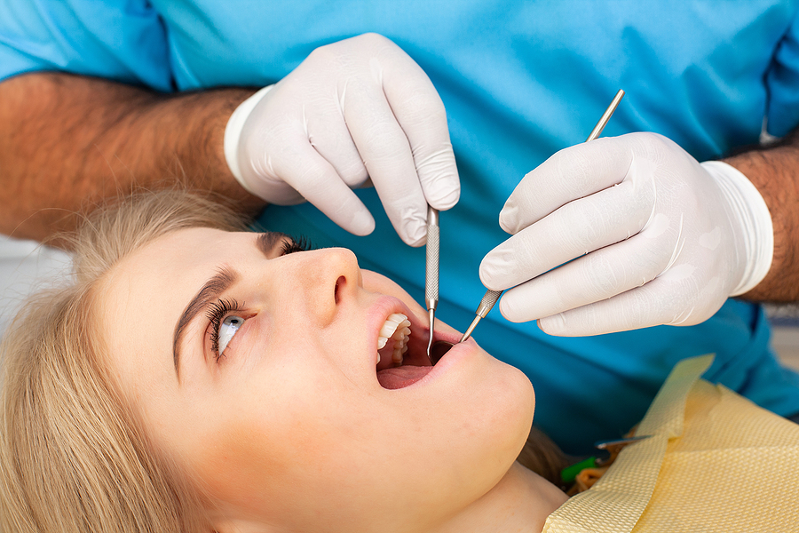woman getting dental implants in Vietnam